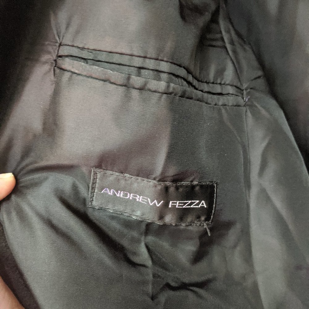 Andrew Fezza Cashmere men's full length overcoat - Picture 7 of 7